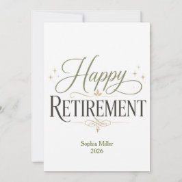 Personlig Namn på Glad Pension Kort