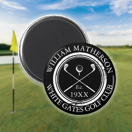 Personlig namn på golfklubb Åldersstämpel Magnet