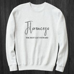 Personlig namn på kattmamma med snygg stil t shirt