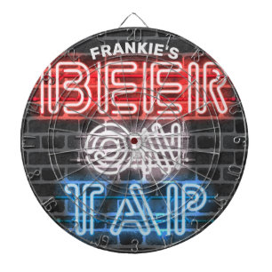 Personlig Namn Patriotic Beer Sign Brewery Pub Darttavla