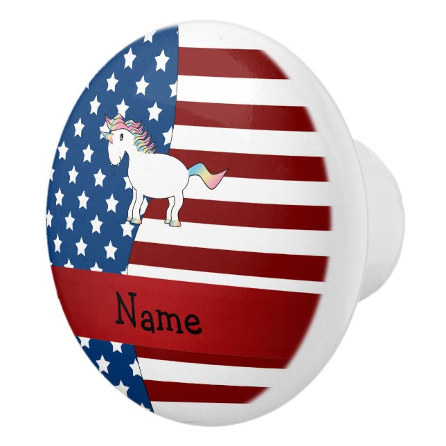 Personlig namn Patriotic Unicorn Knopp (Höger)