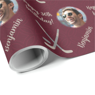 Personlig Namn Photo Age Sport Hockey Birthday Presentpapper