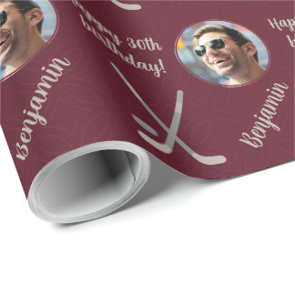 Personlig Namn Photo Age Sport Hockey Birthday Presentpapper