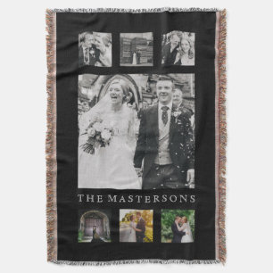Personlig Namn Photo Collage in Black Mysfilt