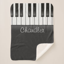 Personlig NAMN Pianist Piano Nycklar Music Lärare