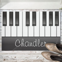 Personlig NAMN Pianist Piano Nycklar Music Lärare