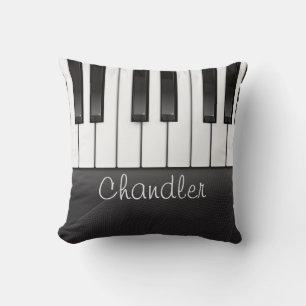 Personlig NAMN Pianist Piano Nycklar Music Lärare Kudde