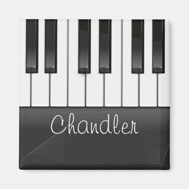 Personlig NAMN Pianist Piano Nycklar Music Lärare Magnet (Framsidan)