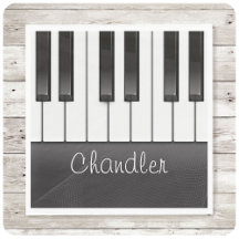 Personlig NAMN Pianist Piano Nycklar Music Lärare