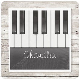 Personlig NAMN Pianist Piano Nycklar Music Lärare Pappersservett