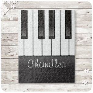 Personlig NAMN Pianist Piano Nycklar Music Lärare Pussel