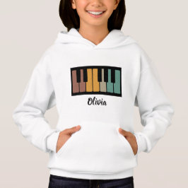 Personlig NAMN Pianist Piano Nycklar T Shirt