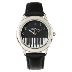 Personlig Namn Piano Tangentbord Musician's Armbandsur