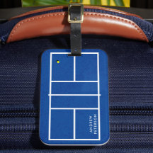 Personlig Namn Pickleball Court Blue