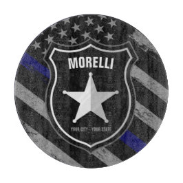 Personlig NAMN polischef Sheriff Cop Flagga