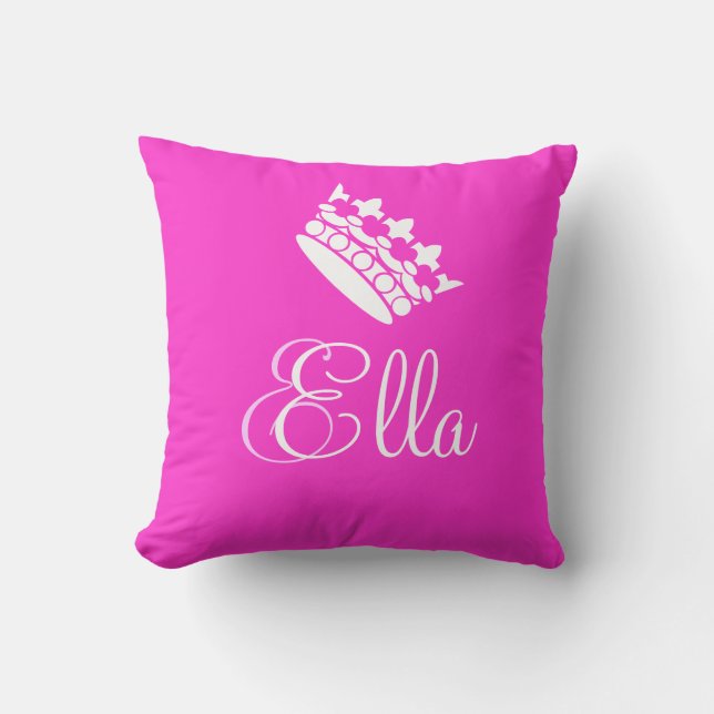 Personlig Namn Prinsessan Ella Pillow Kudde (Framsida)