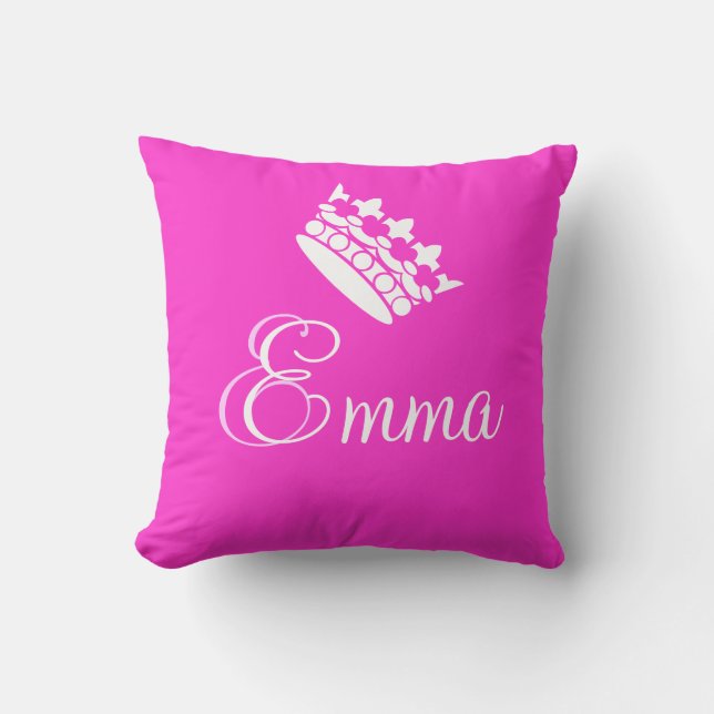 Personlig Namn Prinsessan Emma Pillow Kudde (Framsida)