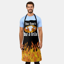 Personlig Namn Pub och Grille BBQ Apron