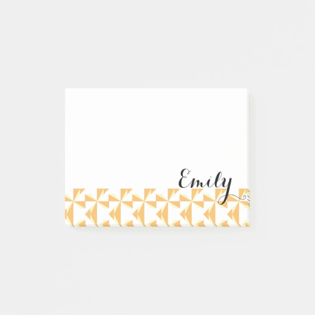 Personlig Namn Pumpkin Pinjul Post-it Block (Framsida)