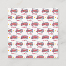 Personlig Namn Red Fire lastbil Party