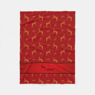 Personlig namn red Rhodesian ridgeback hundar Fleecefilt