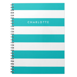 Personlig Namn Redigerbar Färg och vit Rand Anteckningsbok