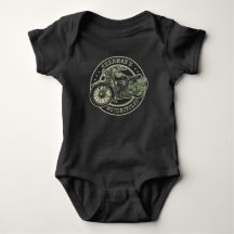 Personlig NAMN Retro militär motorcykelBiker