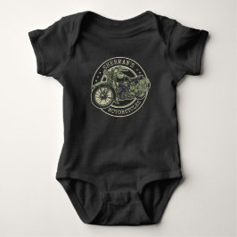 Personlig NAMN Retro militär motorcykelBiker T Shirt