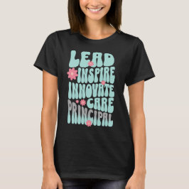 Personlig Namn Retro Principal Gift T Shirt