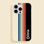 Personlig Namn Retro Rand<br><div class="desc">Skapa din egen personlig namn iphone case med rand mönster-utformning.</div>