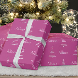 Personlig Namn Ro Violet Gift Presentpapper