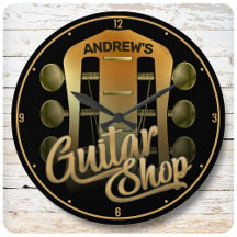 Personlig NAMN Rock musik Guitar Shop Musician