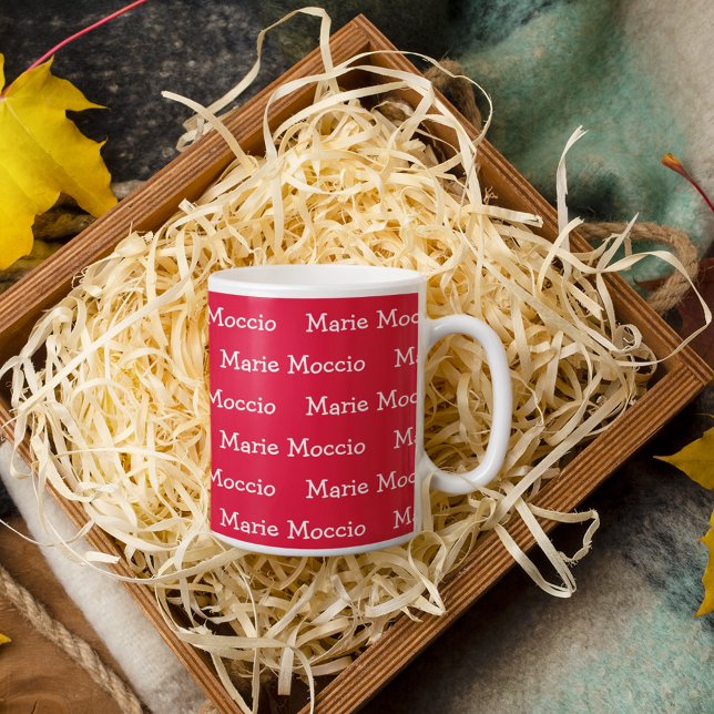 Personlig Namn Röd giant-kaffe Mugg Jumbo Mugg (Skapare uppladdad)
