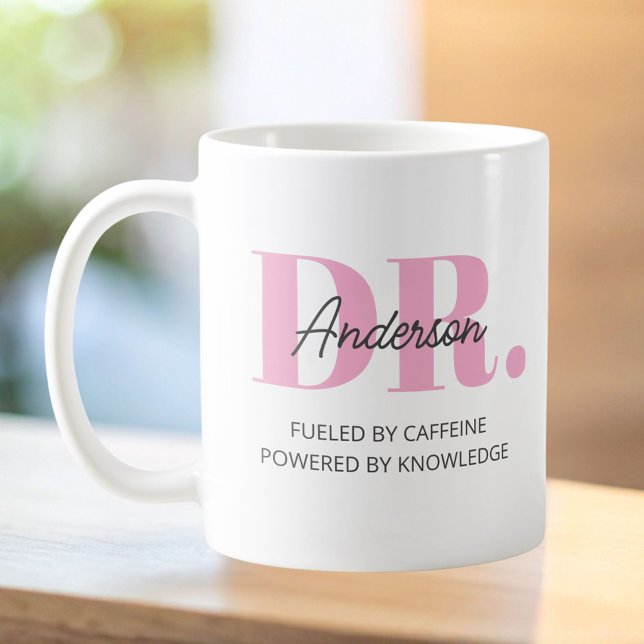Personlig Namn Roligt Citat Doktor Examen Kaffemugg (Skapare uppladdad)