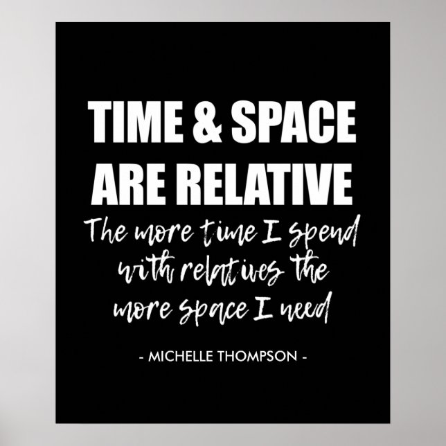 Personlig Namn Roligt Family Quote Typography Poster (Framsidan)