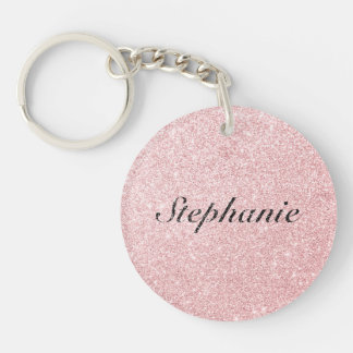 Personlig Namn Rosa Glitter Gnistra Stil