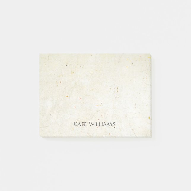 Personlig Namn Rustic Boho Background Post-it Block (Framsida)