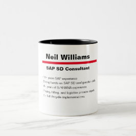 Personlig Namn SAP Consultant definition Två-Tonad Mugg