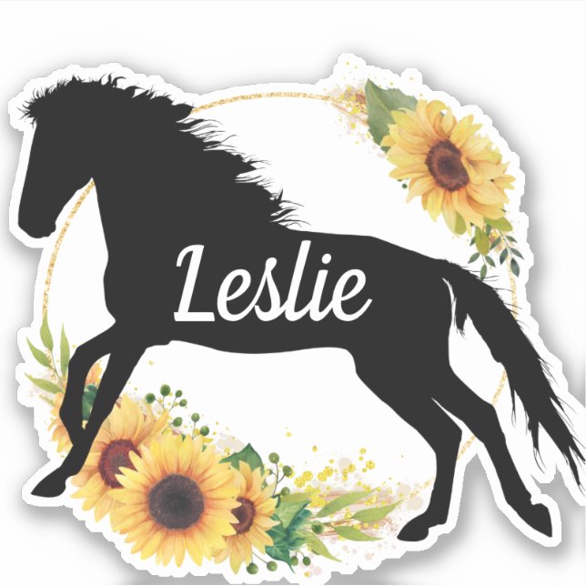 Personlig namn-silhouette Sticker Klistermärken (Framsida)