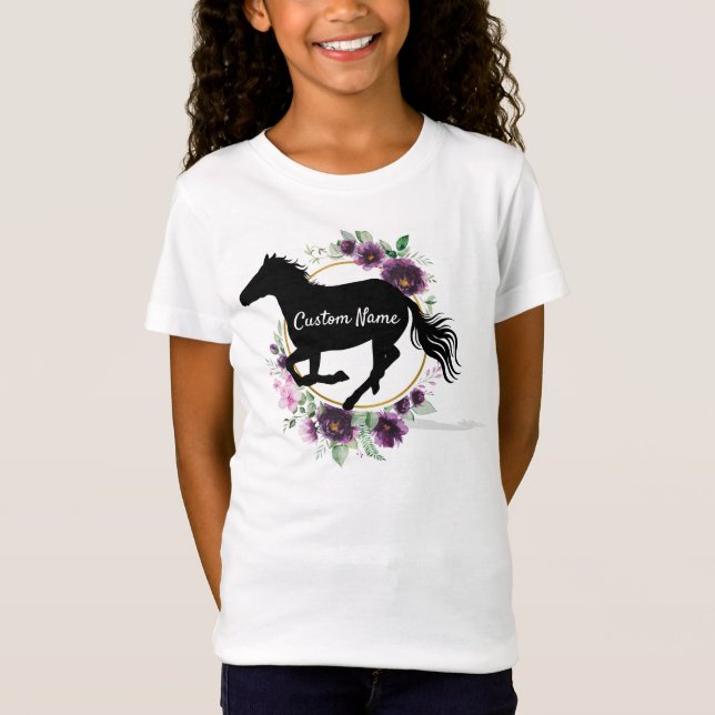 Personlig Namn silhuette tshirt T Shirt (Framsida)