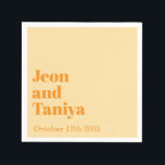 Personlig Namn Simple Modern MInimal Bröllop N Pappersservett<br><div class="desc">Personlig Namn Simple Modern MInimal Bröllop Napkins lägger till ditt namn här.</div>