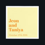 Personlig Namn Simple Modern MInimal Bröllop N Pappersservett<br><div class="desc">Personlig Namn Simple Modern MInimal Bröllop Napkins lägger till ditt namn här.</div>