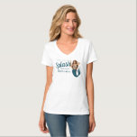 Personlig Namn Sjöjungfru Bachelorette T Shirt<br><div class="desc">Fira hennes "sista stänk" i stil med den personlig sjöjungfrun bachelorette namn! Med en roligt, illustrerad sjöjungfru som bär ett streck och tar upp ett champagneglas, ställs den här designen mot en rik marin blå bakgrund för ett elegant, havsininspirerat utseende. Perfekt som partiförmån för kustnära, nautiska eller strandnära möhippor. Anpassa...</div>