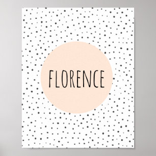 Personlig Namn Skriv ut - Nursery - Barnväggskonst Poster