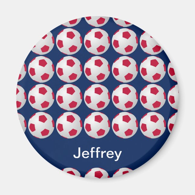 Personlig Namn Sokrates Red White och Blue Magnet (Framsidan)