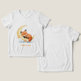 Personlig Namn Söt Baby Räv 1-årsdag Småbarn T Shirt