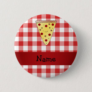 Personlig namn (söt pizza) knapp