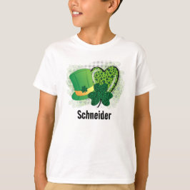 Personlig Namn St patricks day Shamrock Klöver T Shirt