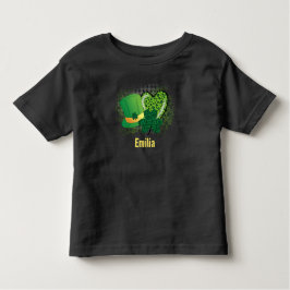 Personlig Namn St patricks day Shamrock Klöver T Shirt