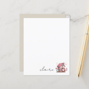 Personlig Namn Stationery Papper